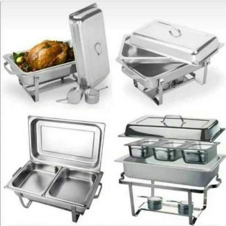 plats de service en acier inoxydable
