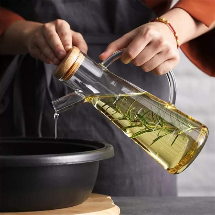 pot à huile en verre de 580 ml