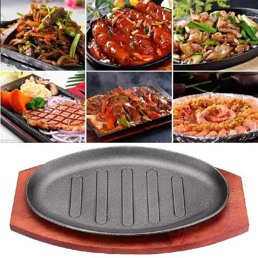 Plaque chauffante avec support en bambou