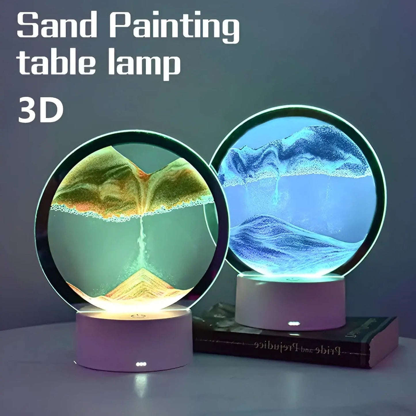 Lampe à sable – Sandify – veilleuse LED – ambiance chaleureuse