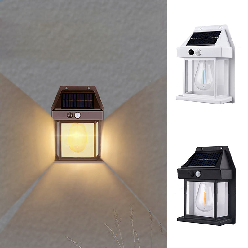 Floroux – Lampe extérieure en tungstène fonctionnant à l'énergie solaire