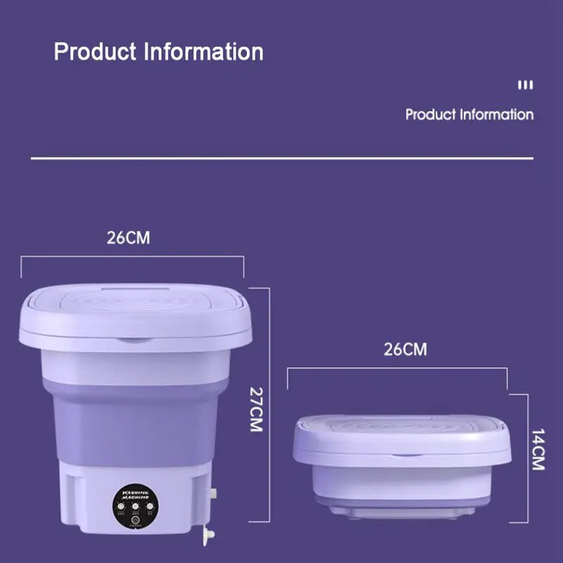 CleanEase - Machine à laver portable pliable