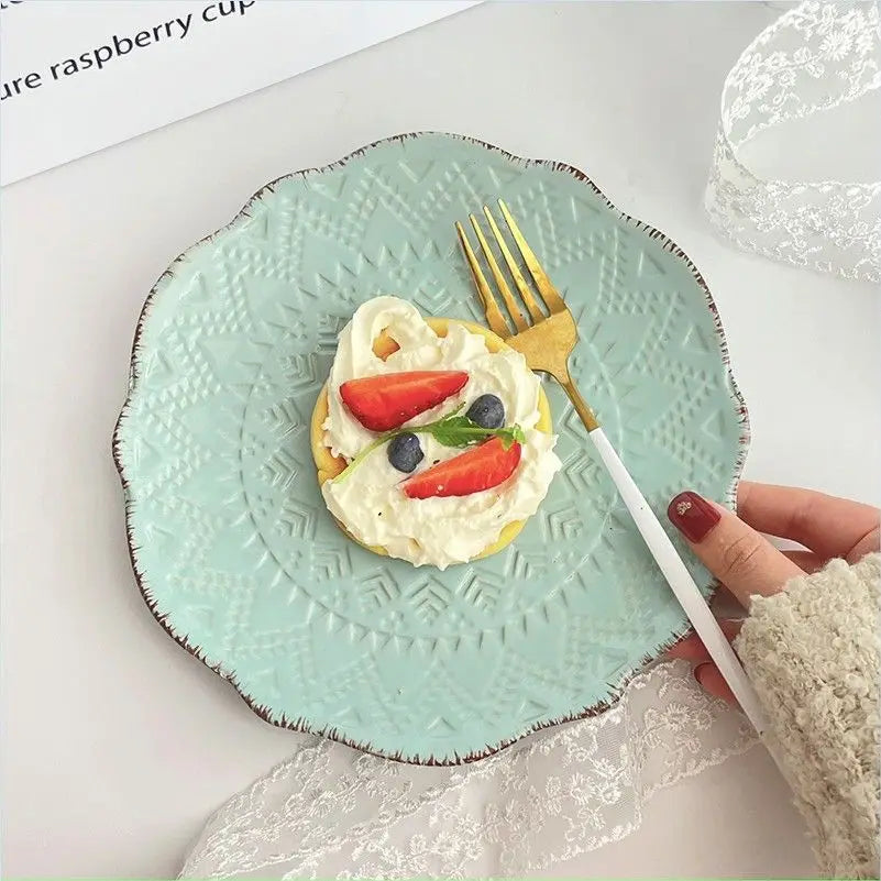 Floroux - Assiette à dessert en céramique