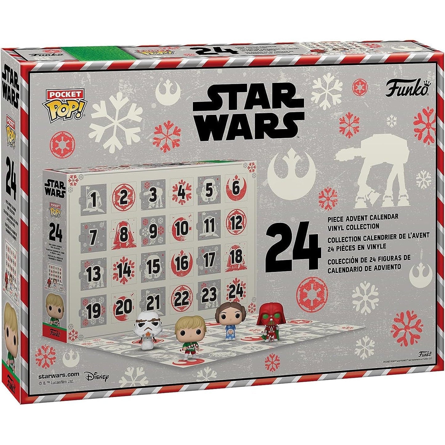 Calendrier de l'Avent Pokémon 2024 Boîte Surprise - Figurines Pikachu, Star Wars et Spider-Man pour Enfants