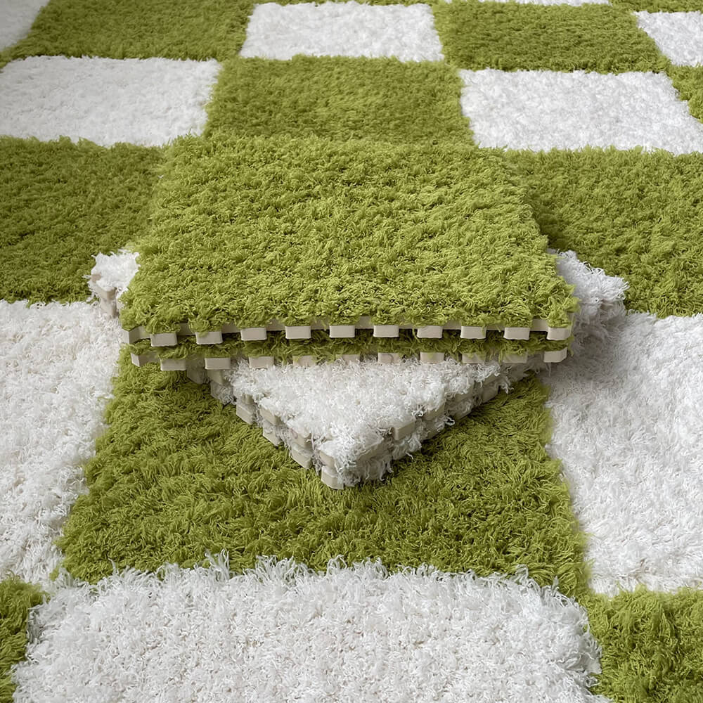 Tapis de jeu interlocking pour enfants doux et lavable de chambre