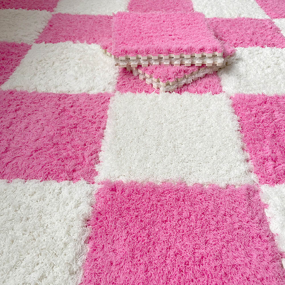 Tapis de jeu interlocking pour enfants doux et lavable de chambre