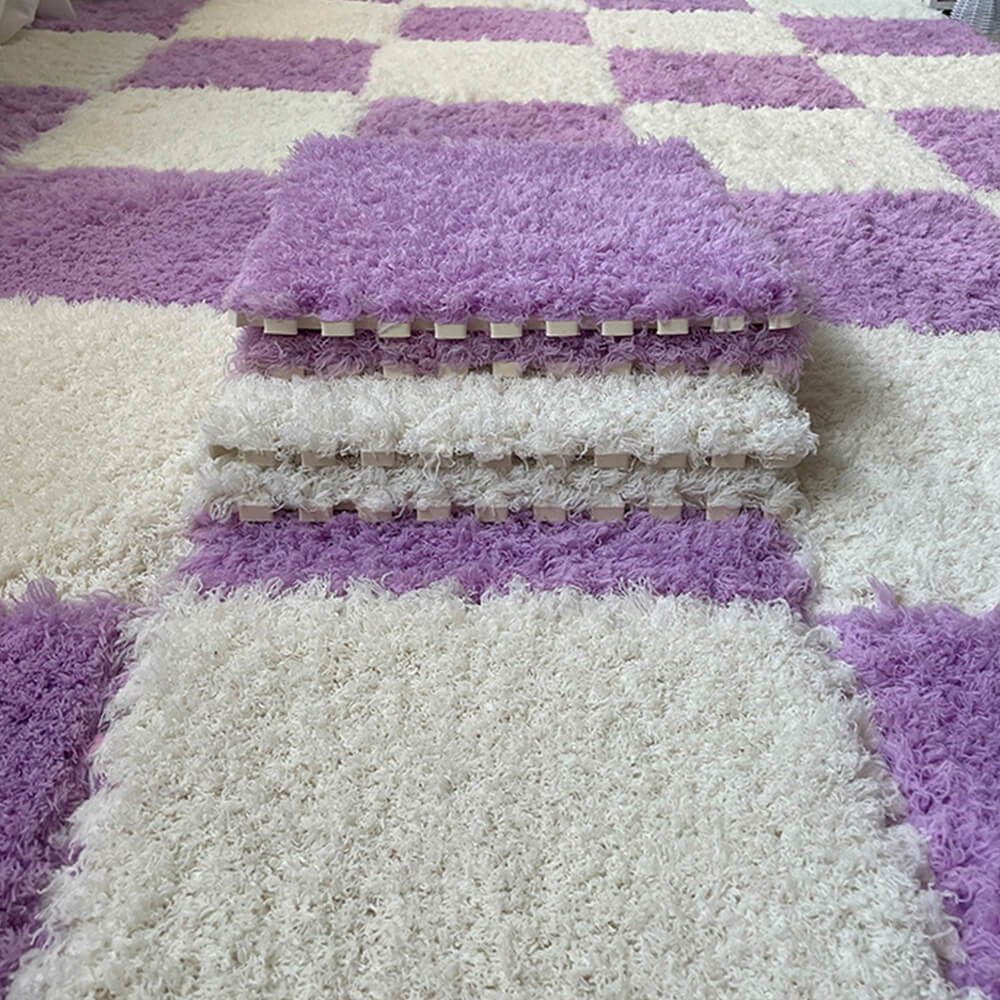 Tapis de jeu interlocking pour enfants doux et lavable de chambre