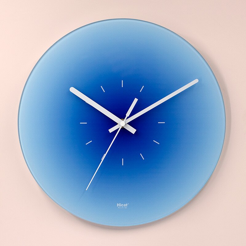 Horloge murale en verre Floroux