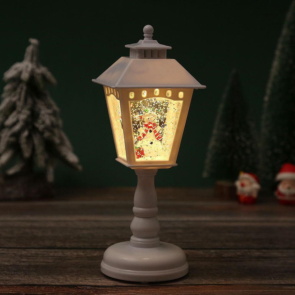 Lampes de table de nuit de Noël illuminées - Décorations Père Noël, Bonhomme de neige et Arbre