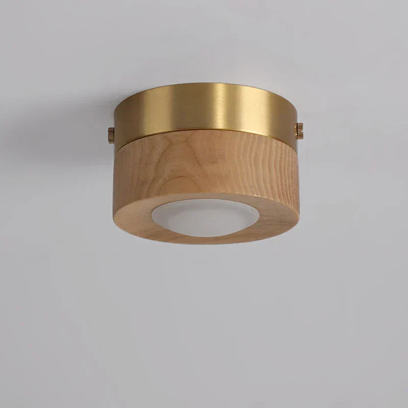 LumiNoyer - Lampe de plafond en noyer LED