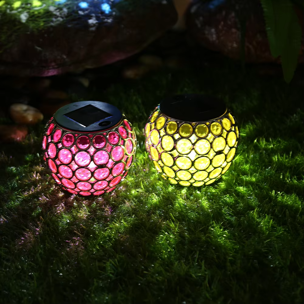 GardenGem | Magnifique boule lumineuse solaire pour décoration extérieure