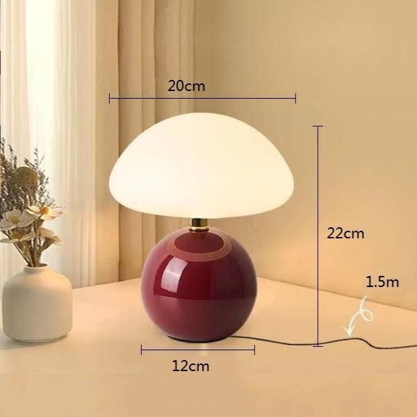 Floroux - Élégante lampe champignon française pour un éclat cosy et artistique