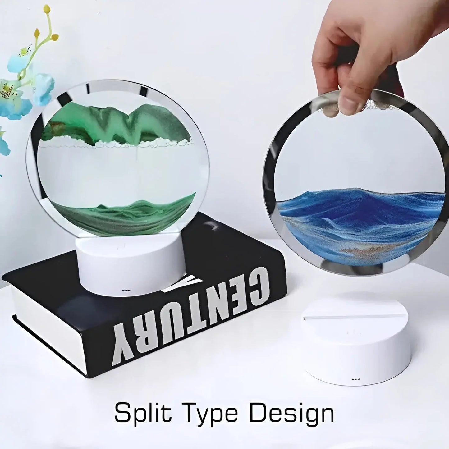 Lampes d'art en sable mouvant envoûtantes – Éclairage d'animation magique pour tout intérieur