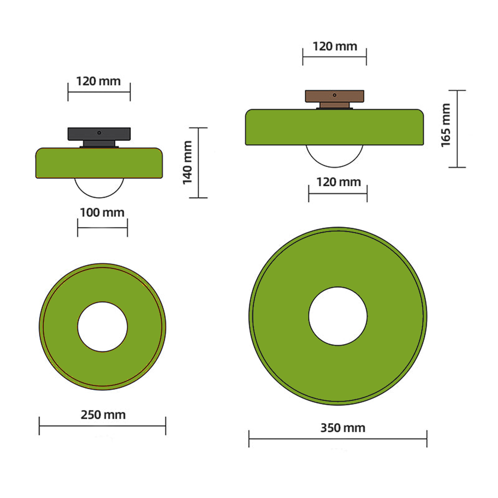 Floroux LED Ceiling Light Round Modern | Minimalist Design | Perfect for Living Rooms & Bedrooms