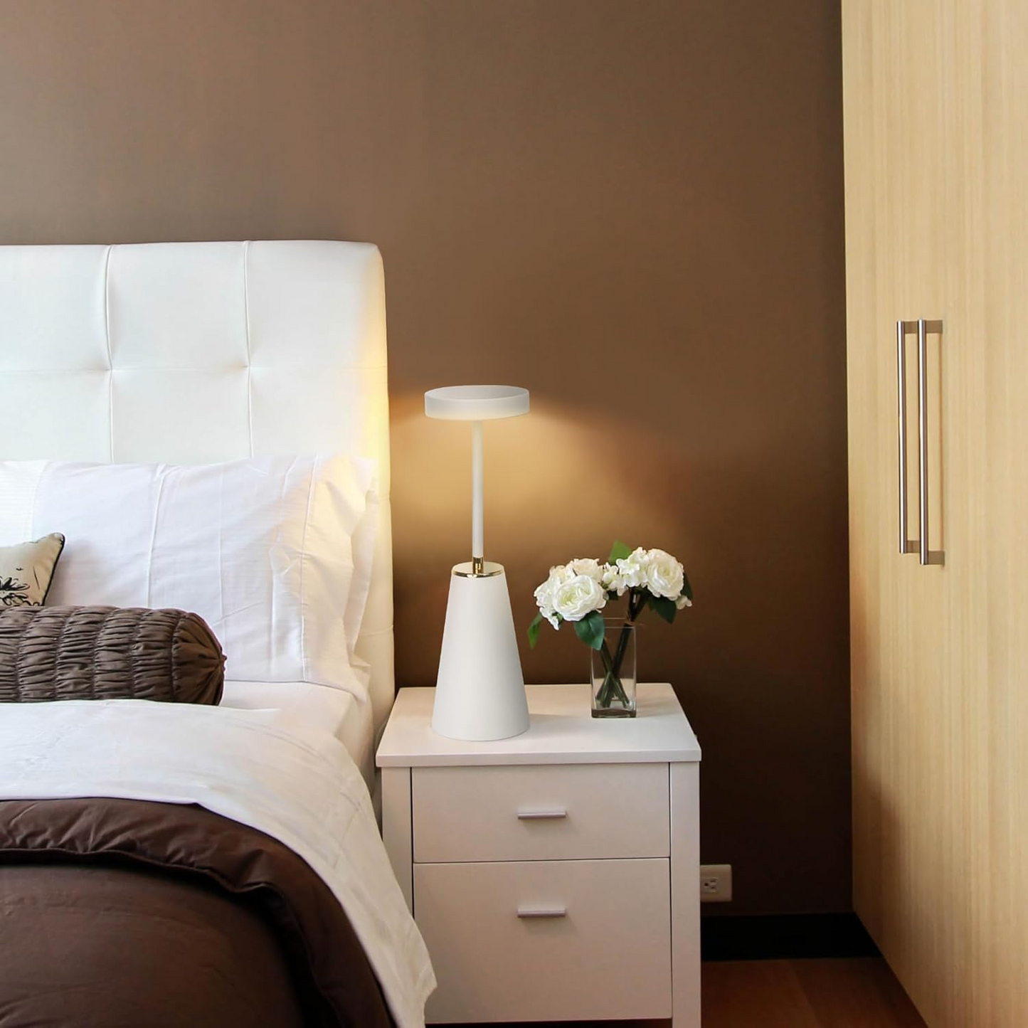 GlimmerLite | Lampe de table LED à contrôle tactile sans fil