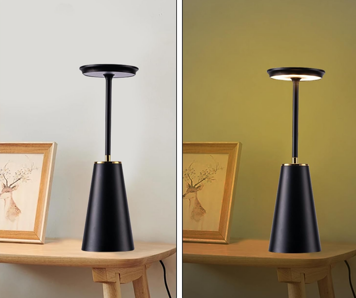 GlimmerLite | Lampe de table LED à contrôle tactile sans fil