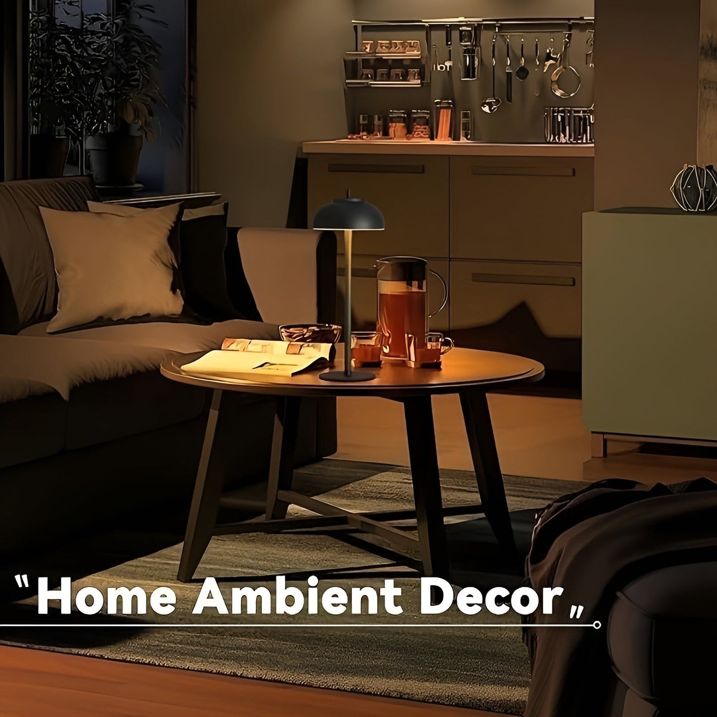 Lampe de table rechargeable élégante avec LED dimmable - Trois modes de lumière et USB