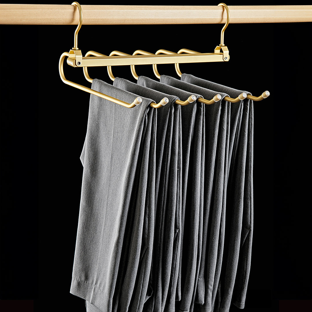 DesignTod™ Cintre à Pantalon Économiseur d'Espace Doré