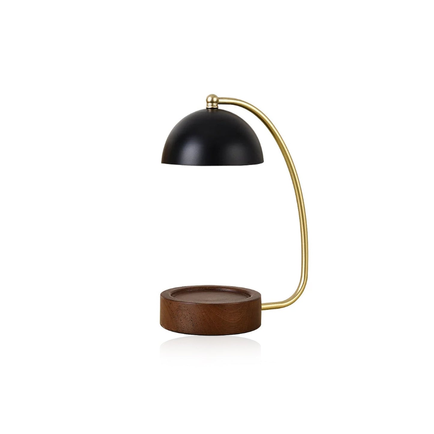 Bougeoir réchauffeur de dôme doré