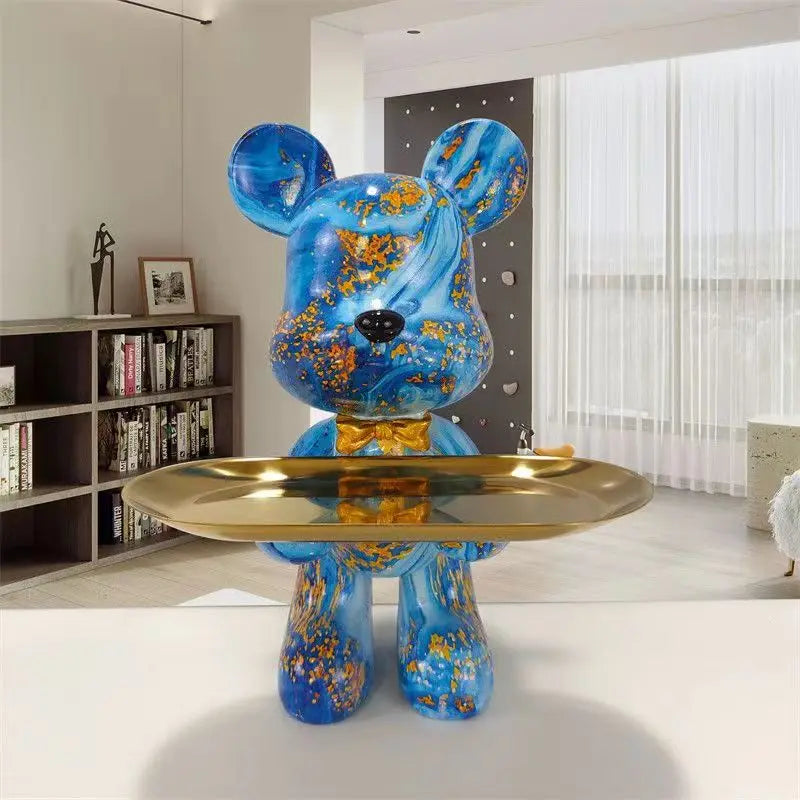 Floroux - Figurine de ours graffiti rangement pour clés