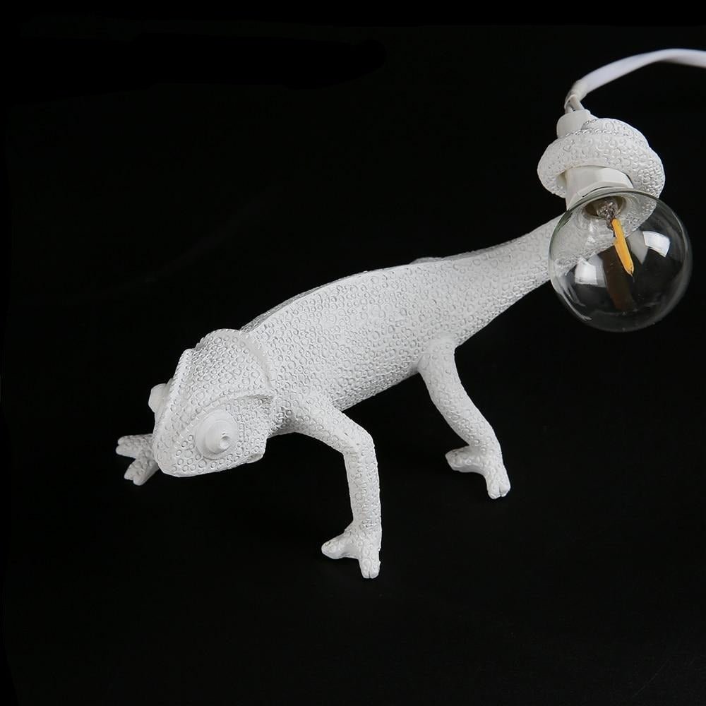 Floroux résine lampes de table lézard