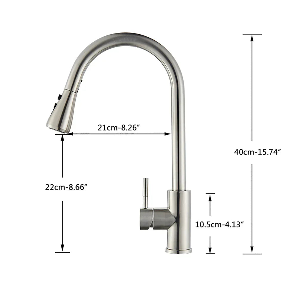 FlexStream Robinet - Robinet de cuisine élégant avec bec flexible
