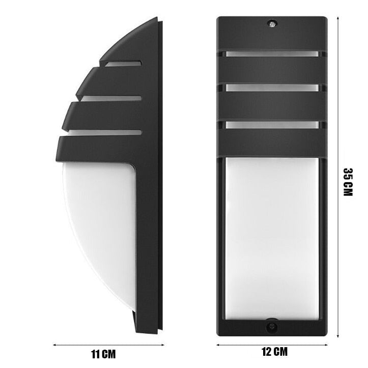 Floroux Applique murale LED étanche | Capteur de mouvement | Économique en énergie | Résistant aux intempéries | Parfait pour le jardin et l'entrée