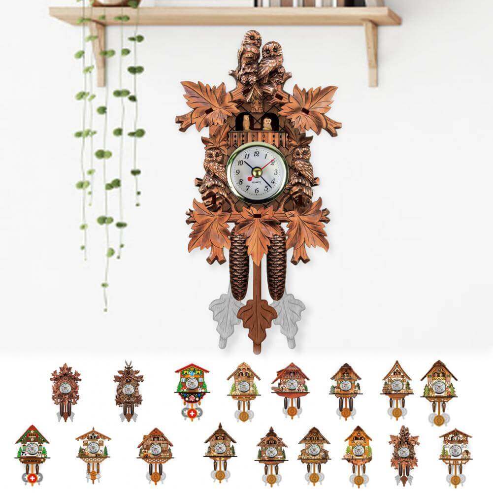 Horloge à coucou rétro - 8 styles différents
