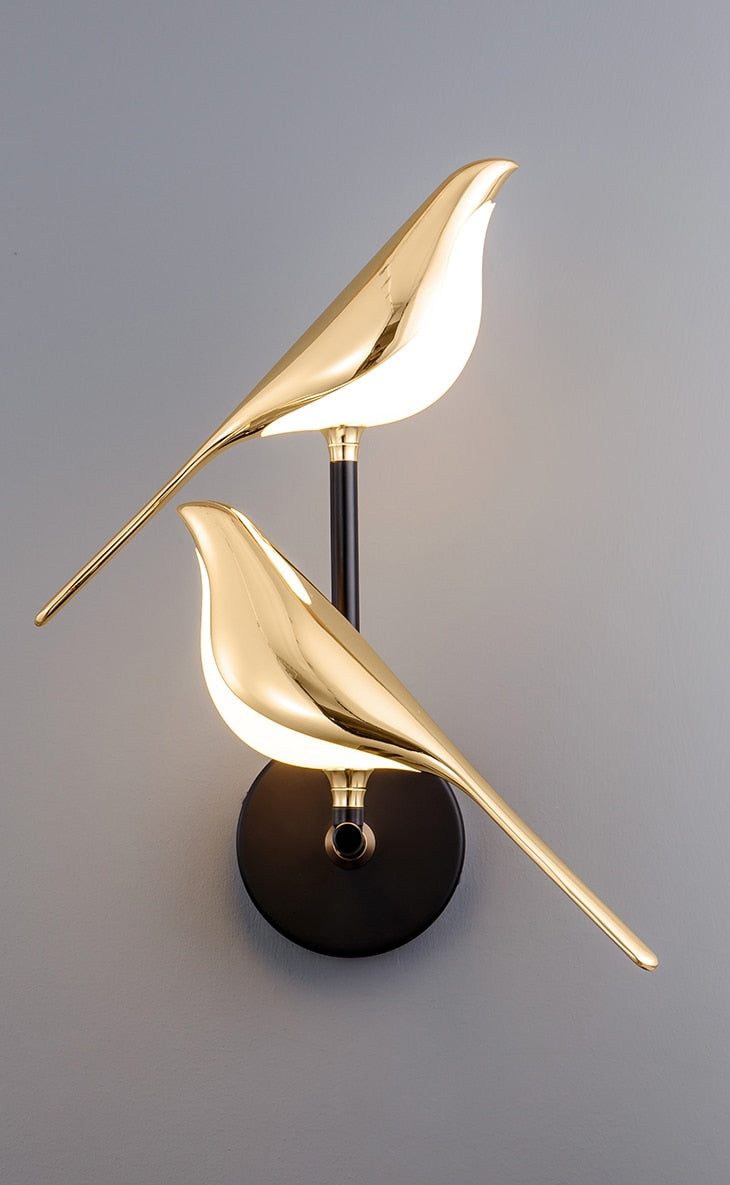 Floroux Modern LED Wall Sconce | Bird Design Wall Sconce | Unique Decorative Light for Home