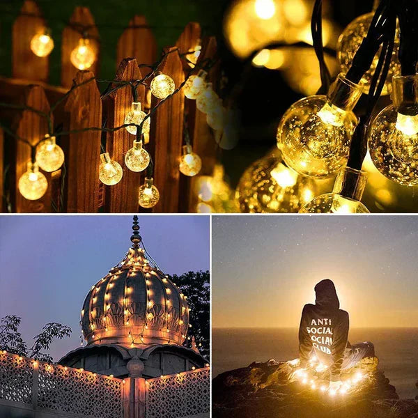 TwinkleGlow - Luminaire de lumière solaire envoûtante pour l'extérieur