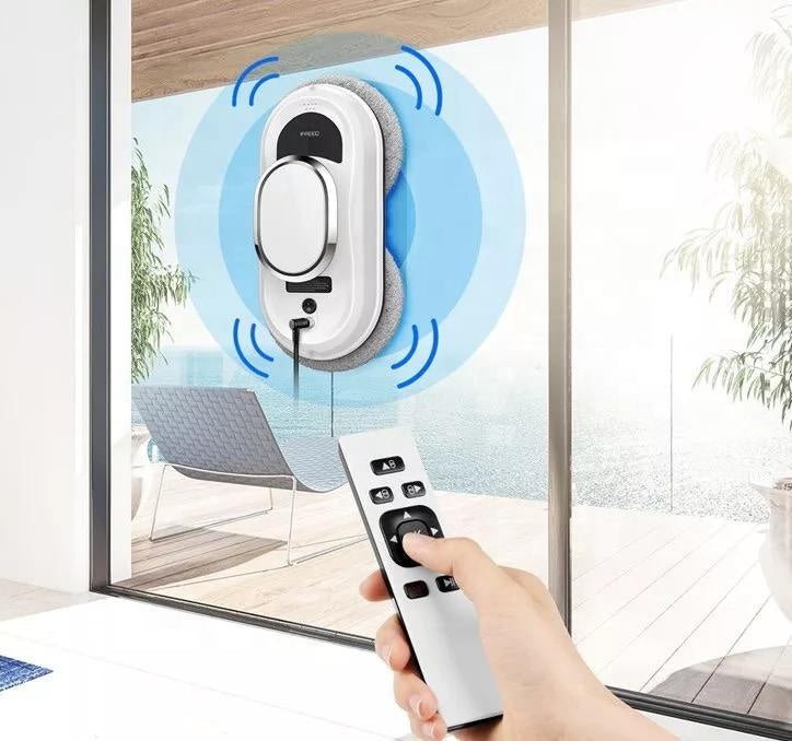 Floroux - Robot de nettoyage de fenêtres intelligent avec télécommande
