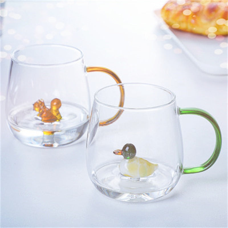 Farmland gobelet en verre 3D avec motif animal