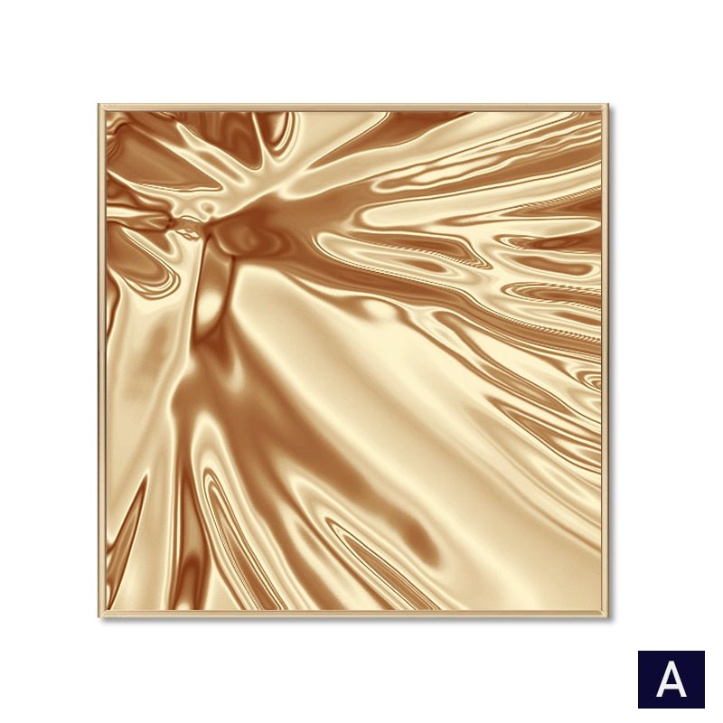 Toile d'or nordique abstraite