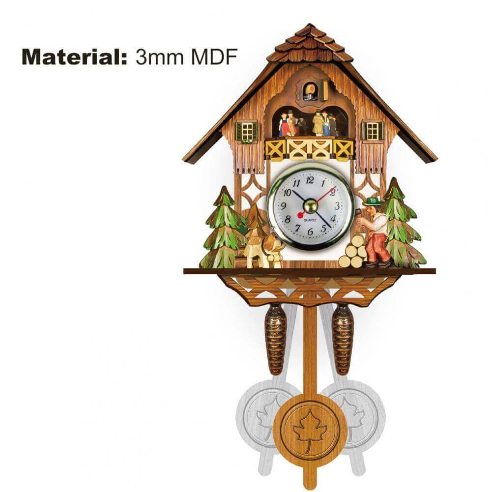 Horloge à coucou rétro - 8 styles différents