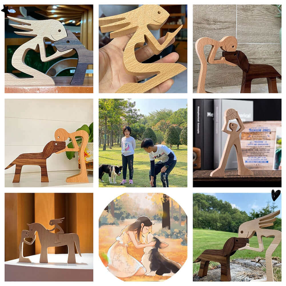 Animaux en bois danois Ornements