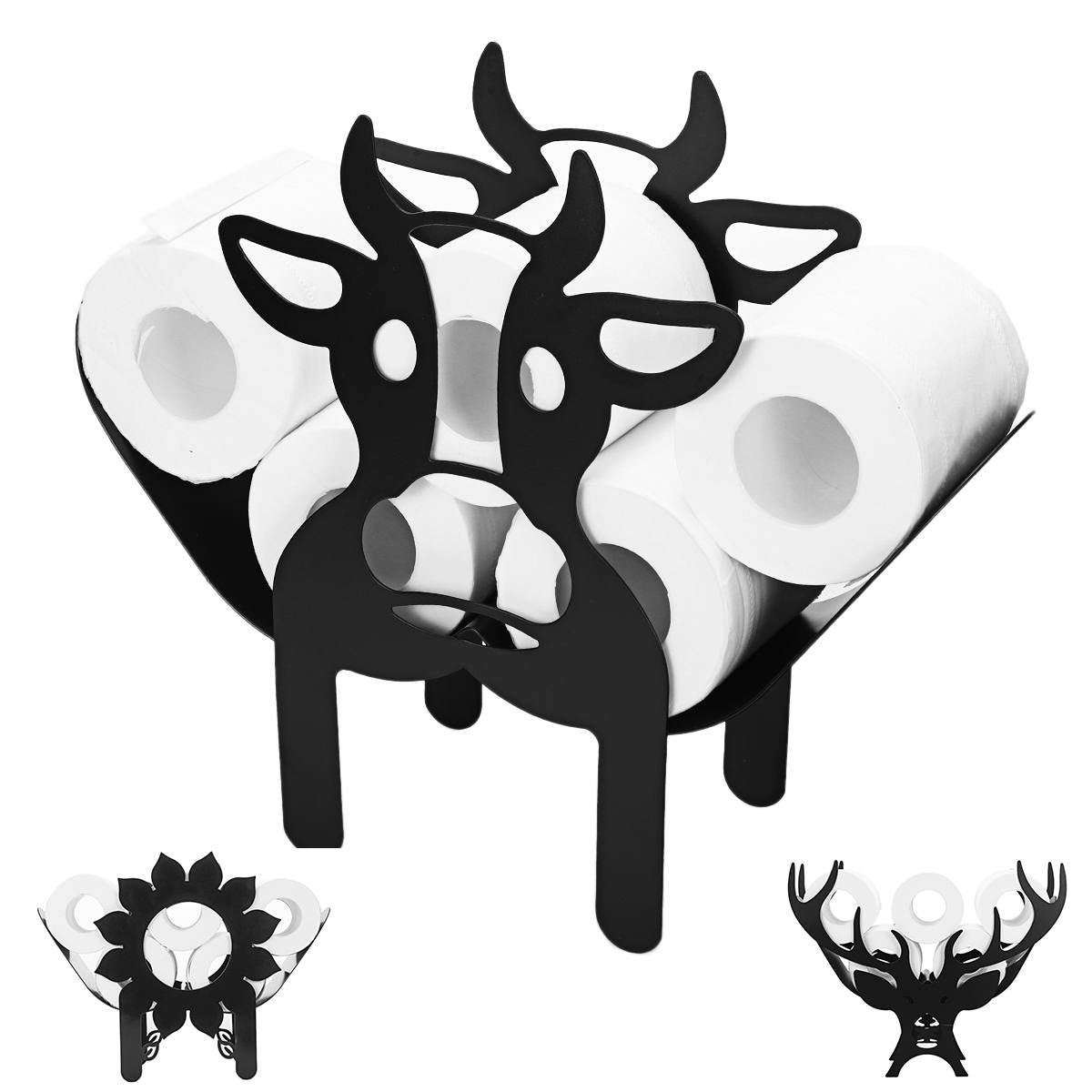 FunShape - Porte-rouleau de toilette ludique avec design d'animaux