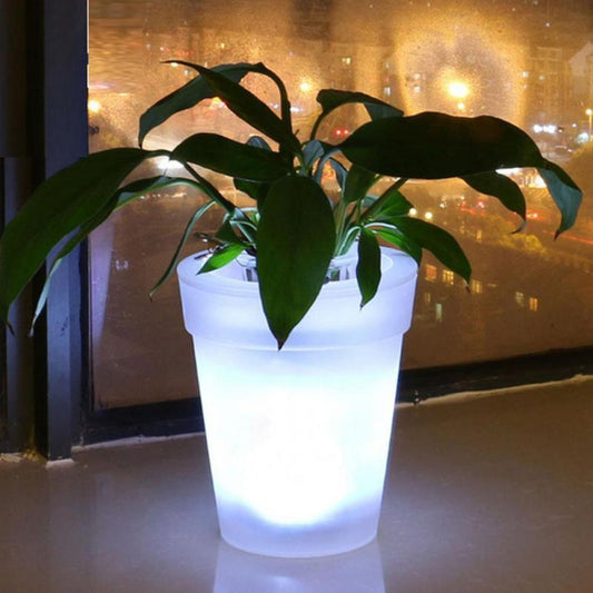 SolarGlow - Pot de fleurs durable avec éclairage magique