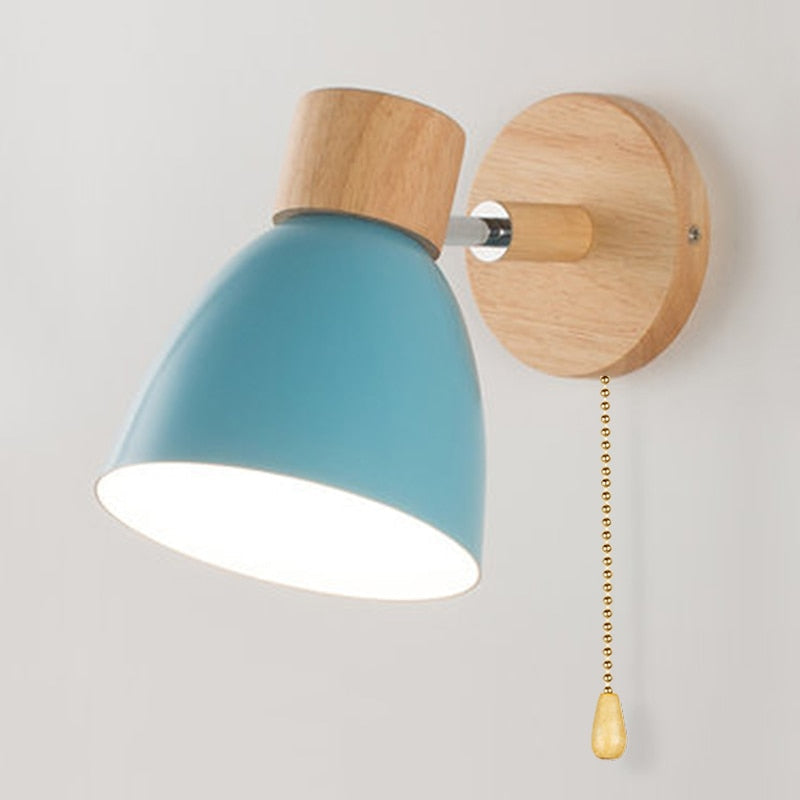 ÉclatBois - Applique Murale Suspendue en Bois Naturel Scandinave