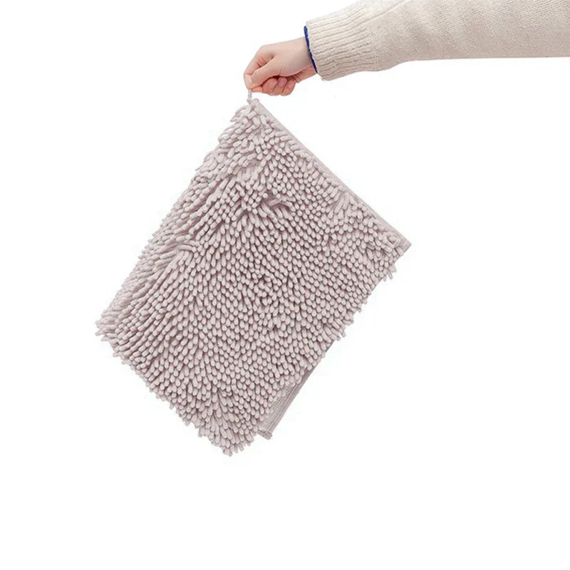 Tapis de bain en chenille de haute qualité, absorbant l'eau, antidérapant et lavable