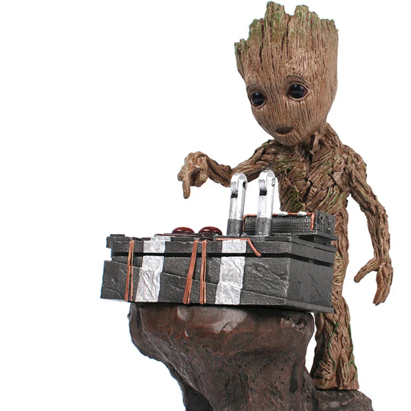 Figurine en PVC de Baby Groot mignonne - Statue d'action Marvel Guardians of the Galaxy, adorable jouet collectible pour fans