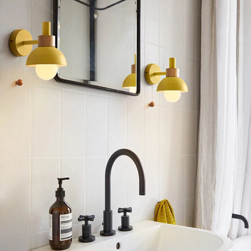 Lampe murale Macaron rose