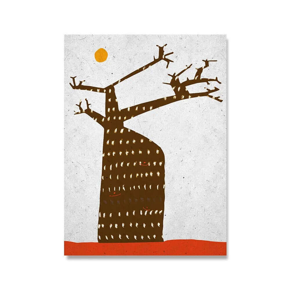 Art mural côtier ethnique africain impressions premium