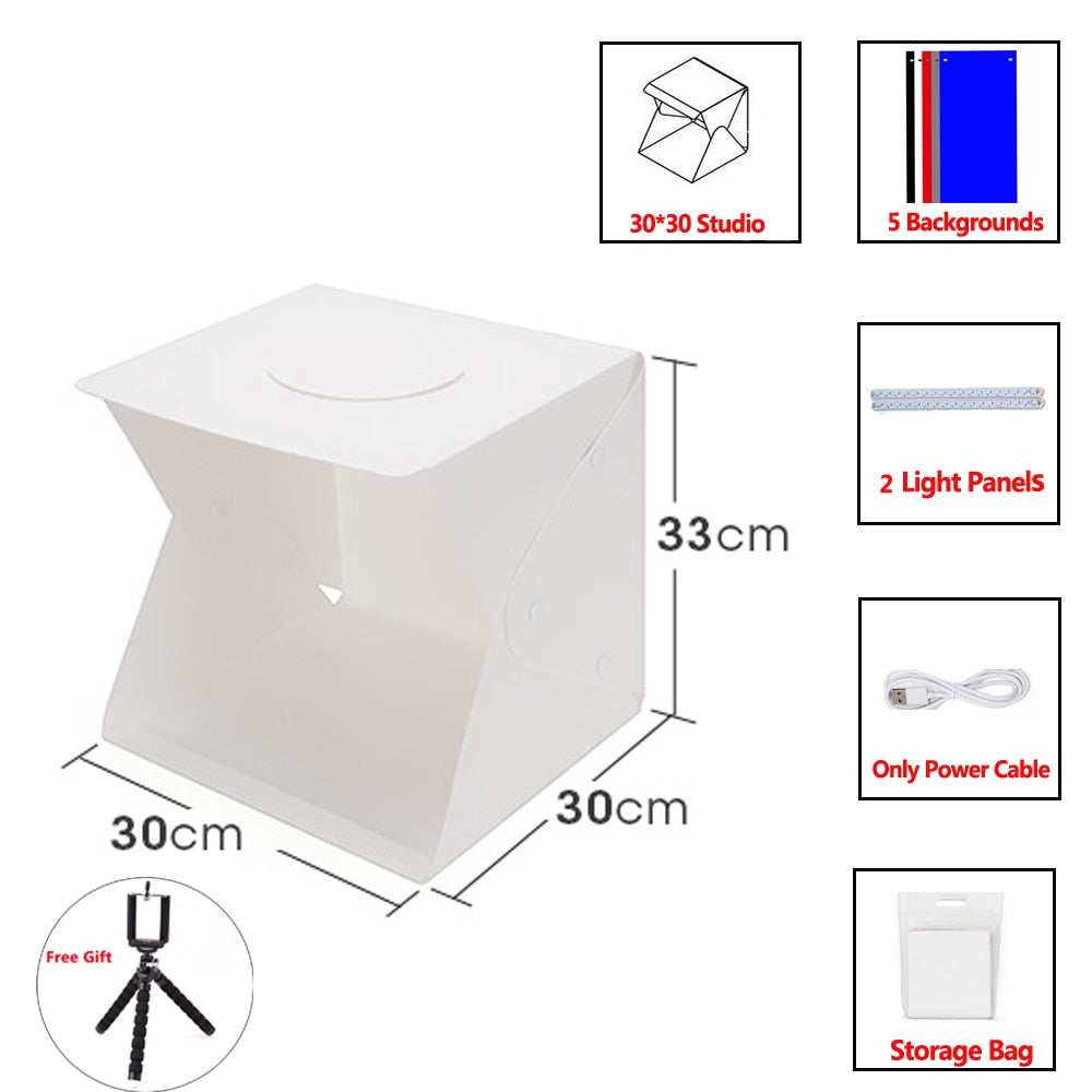Photostudio Lightbox (+ TRÉPIED GRATUIT)