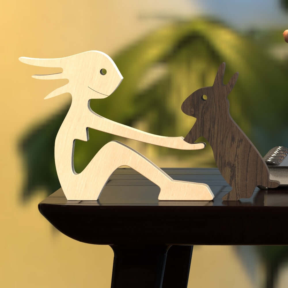 Animaux en bois danois Ornements