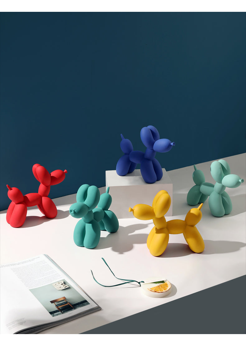 Figurines décoratives chien ballon