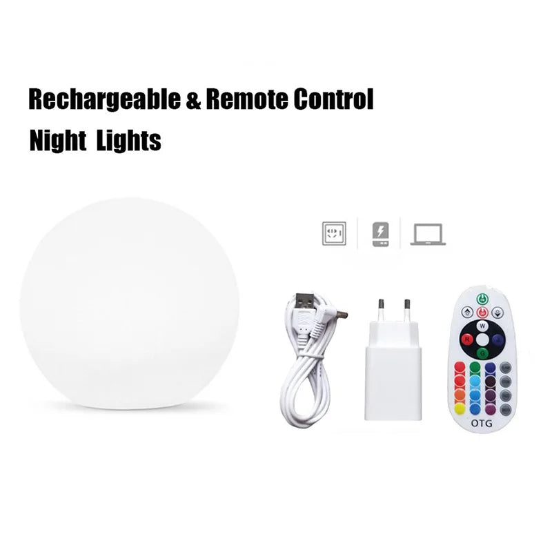 Éclairage décoratif extérieur LED étanche et rechargeable pour piscine, maison, fête, mariage et allée