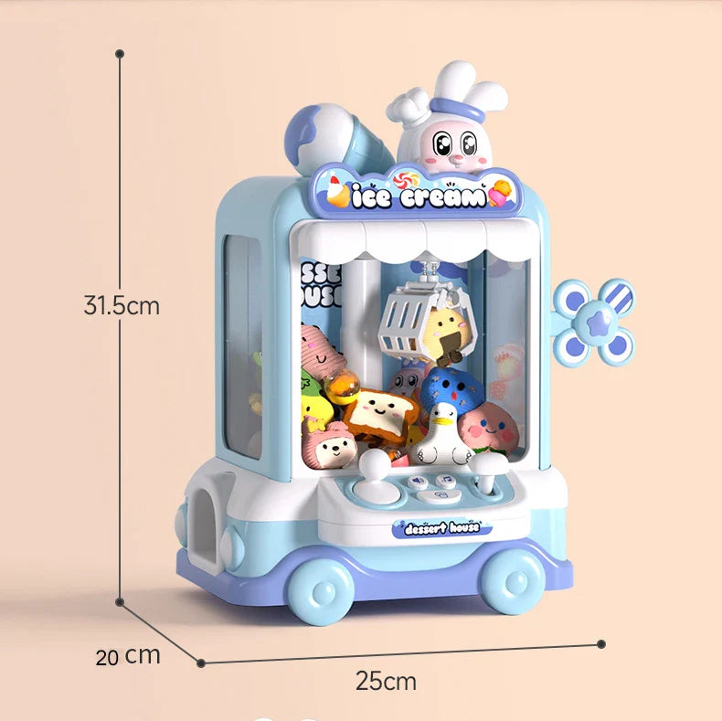 Mini Machine à Pincer en Peluche pour Enfants - Attrape-Peluche Rabbit avec Musique et Lumières
