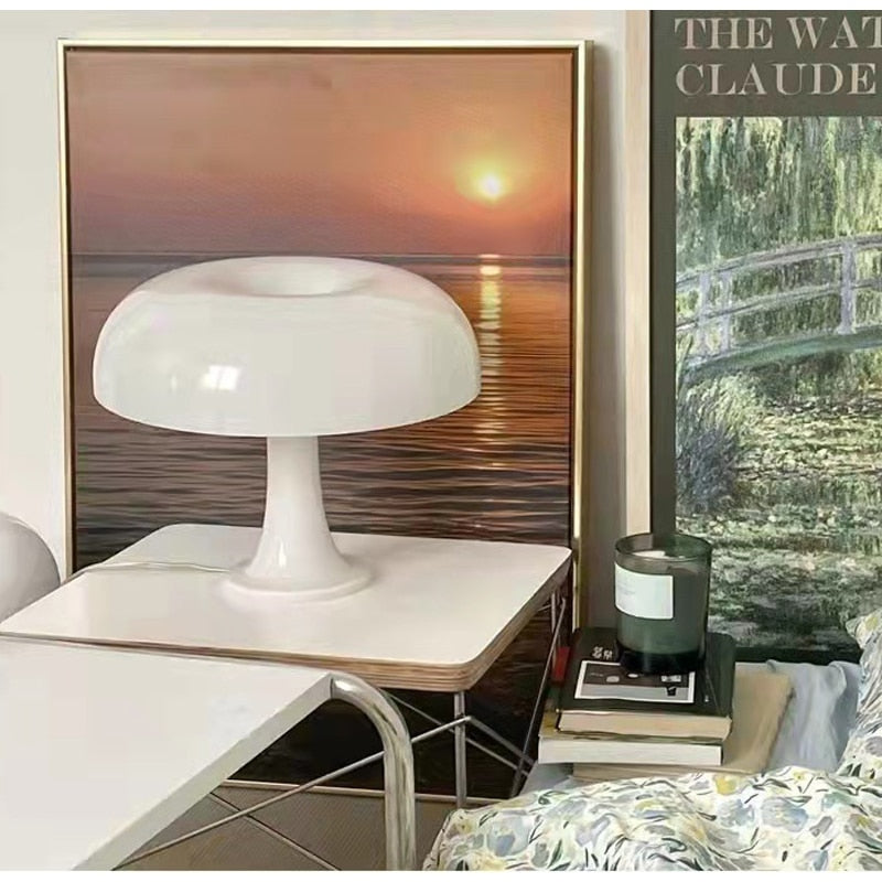 Floroux - Lampe de table minimaliste moderne en forme de champignon pour maisons élégantes