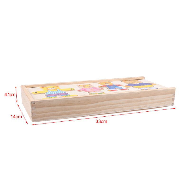 DressUpBear - Puzzle en bois créative pour enfants
