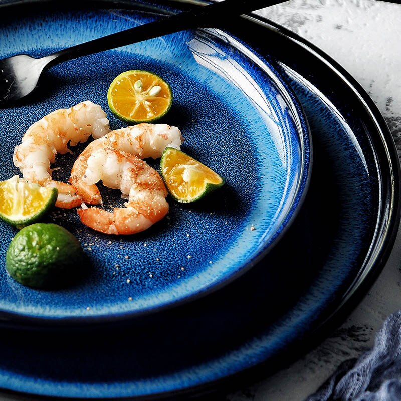 Assiette à dîner "Oceano" Bleu Profond
